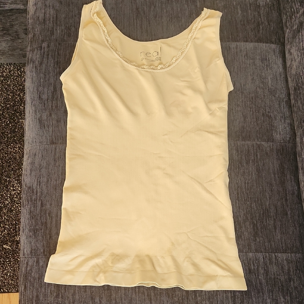 Real Shapewear Tank Top Medium Beige Tan